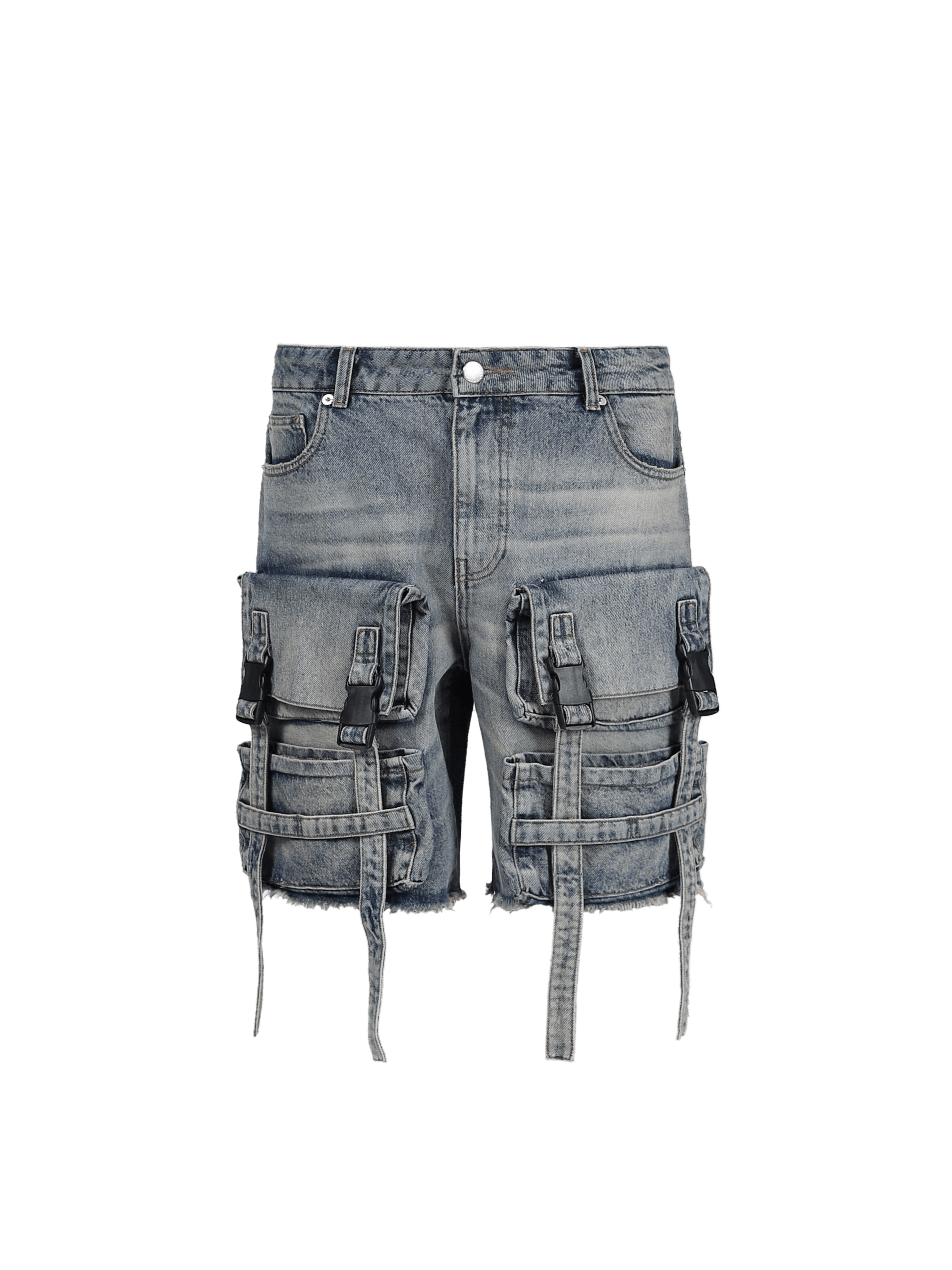 Utility Denim Shorts - Dirty Wash