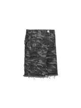 Camo Cargo Shorts - Grey