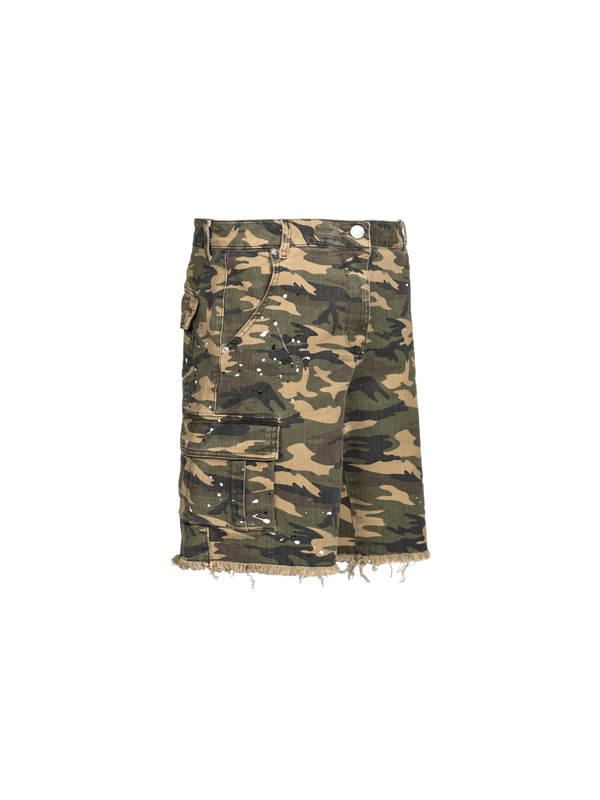 Camo Cargo Shorts - Khaki