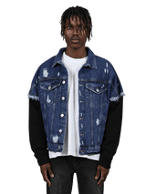 Retro Denim Jacket - Mid Blue