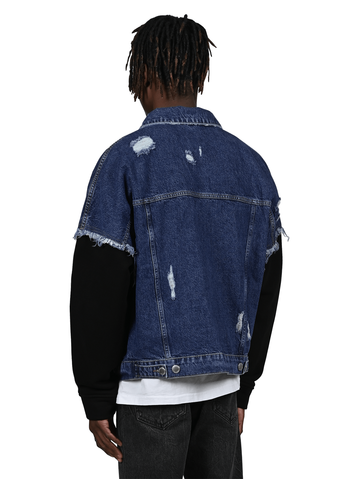 Retro Denim Jacket - Mid Blue