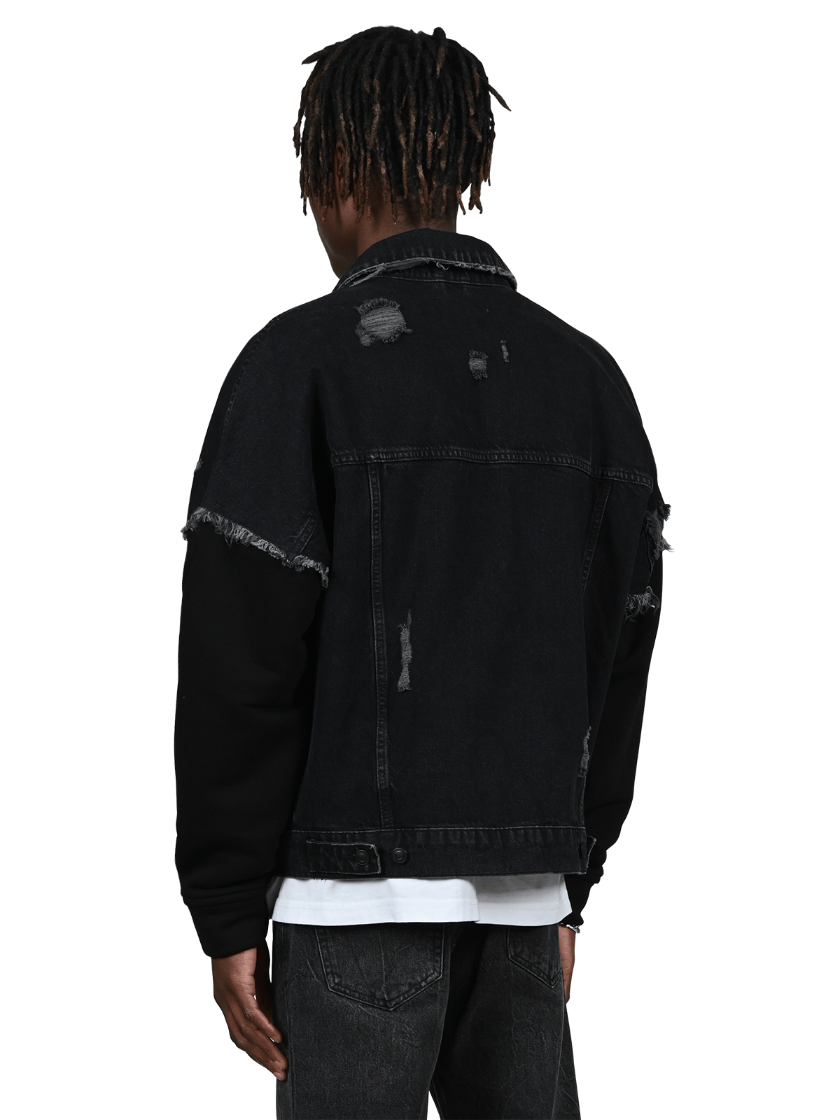 Retro Denim Jacket - Black