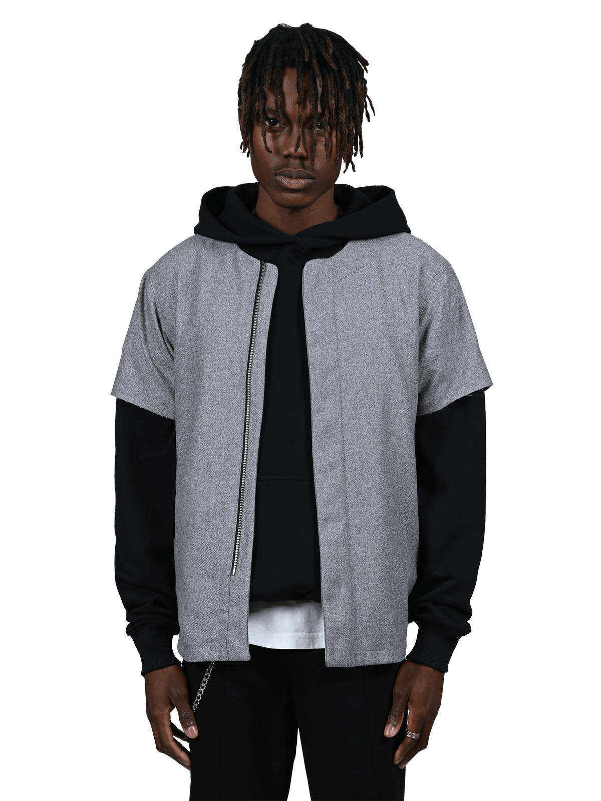 Wool Baseball Jersey - Grey