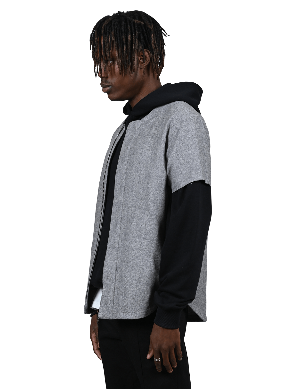 Wool Baseball Jersey - Grey