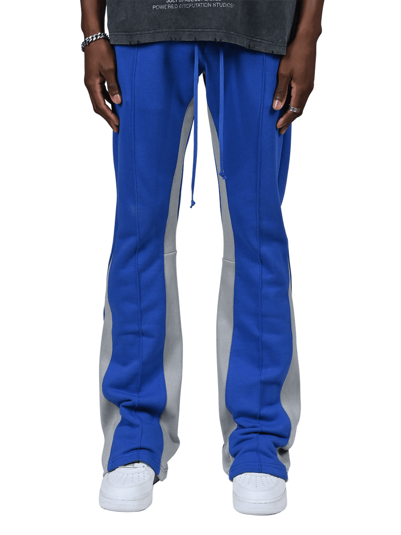 Flare Pintuck Sweatpants - Royal Blue