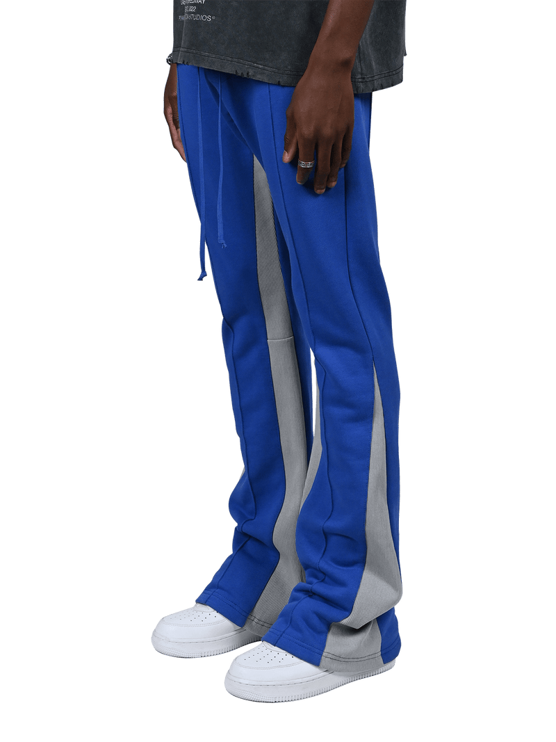 Flare Pintuck Sweatpants - Royal Blue
