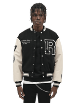 "Statement Piece" Varsity Jacket - Black