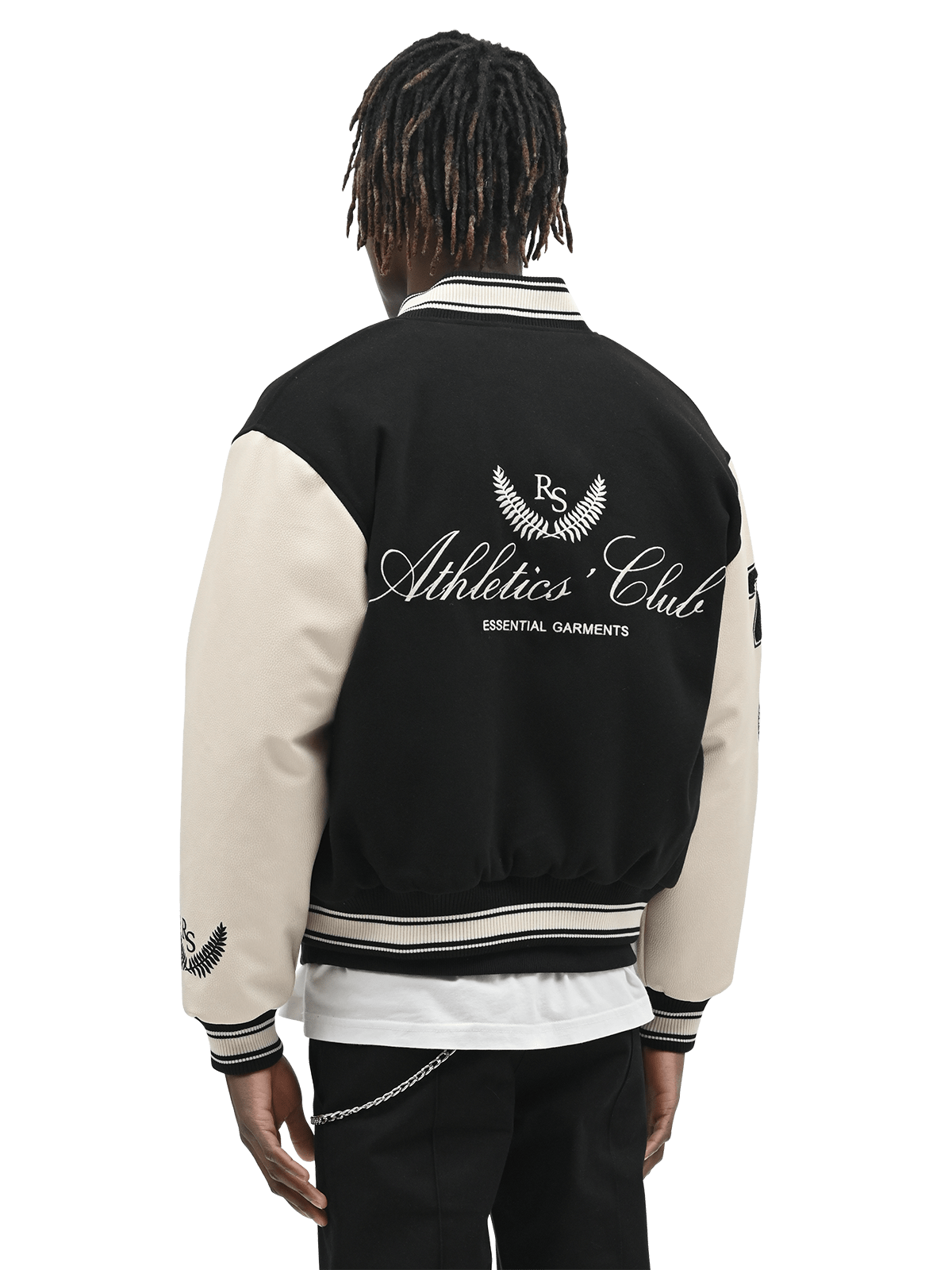 "Statement Piece" Varsity Jacket - Black