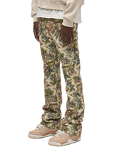 Flare Tapestry Pants - Floral