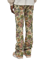 Flare Tapestry Pants - Floral