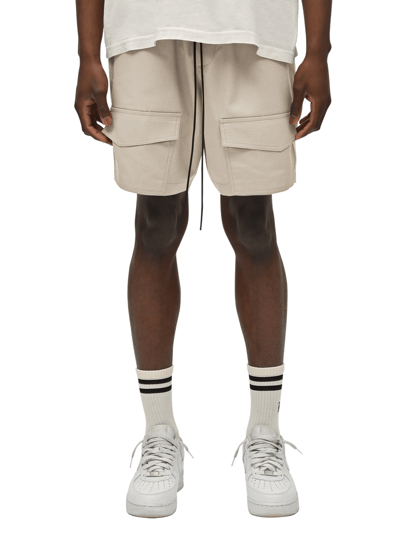 Front Pocket Shorts - Taupe