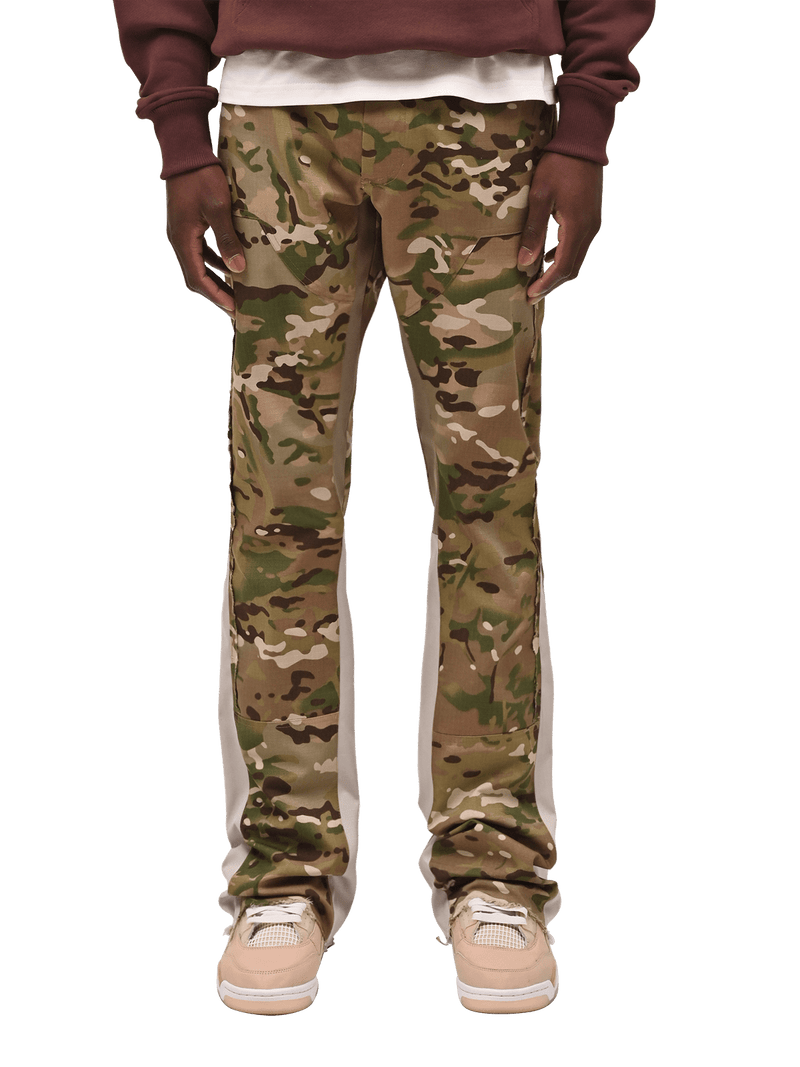 Flare Carpenter Pants - Camo