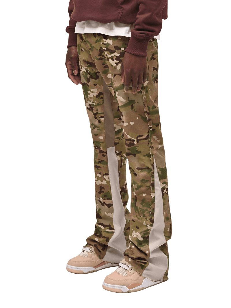 Flare Carpenter Pants - Camo