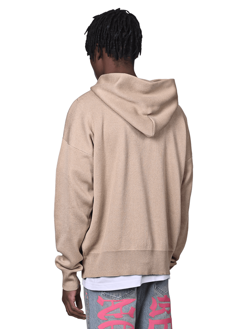 Knit Hoodie - Taupe
