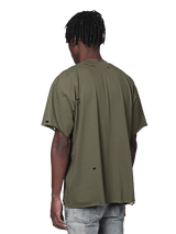 Ripped Oversized Tee - Forest