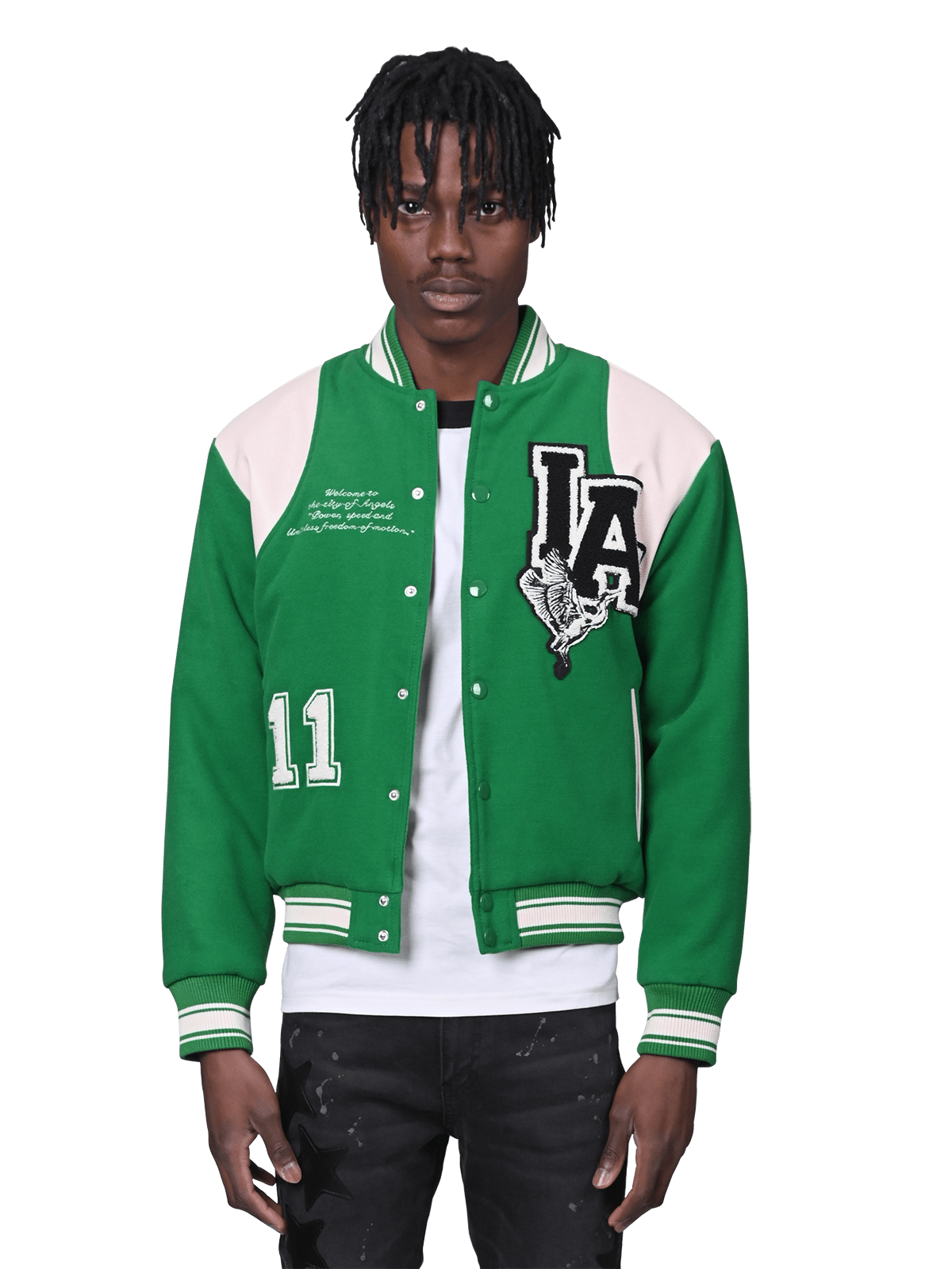 Varsity Jacket - Pine Green