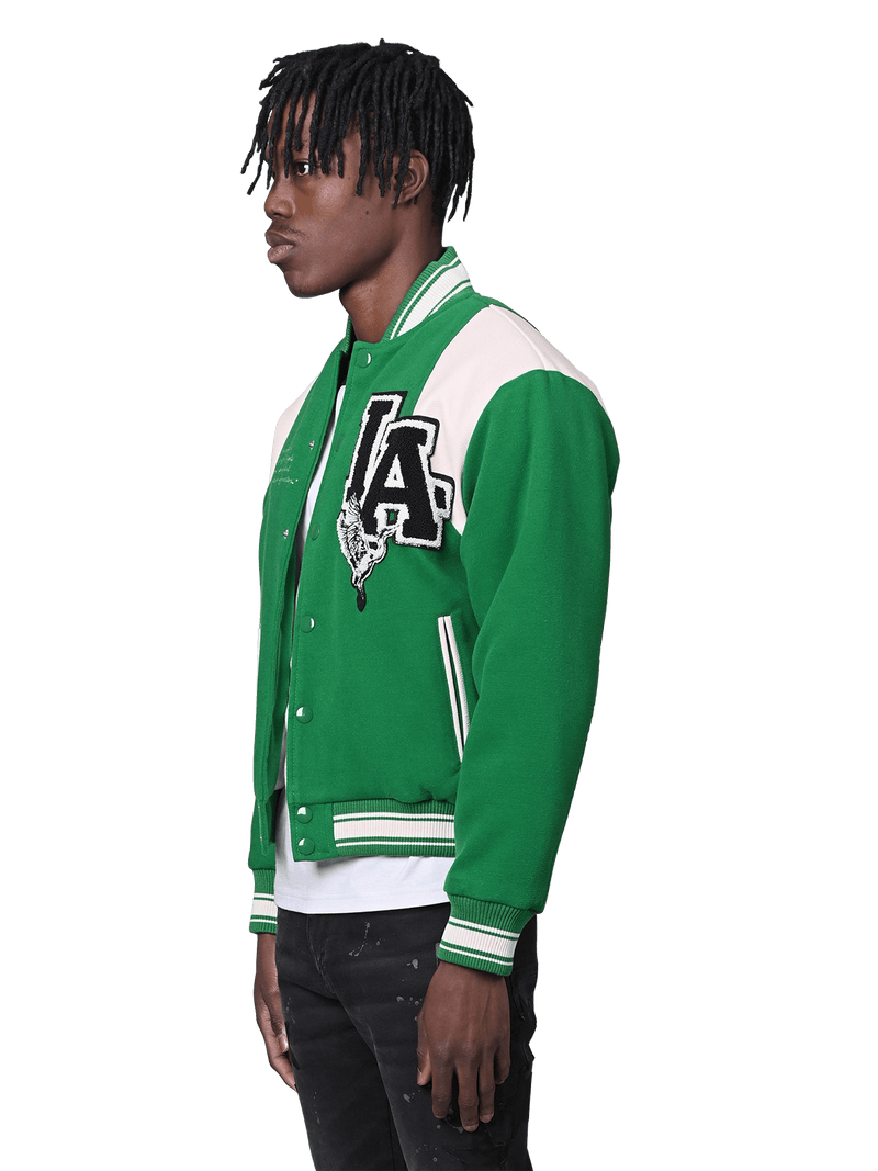 Varsity Jacket - Pine Green