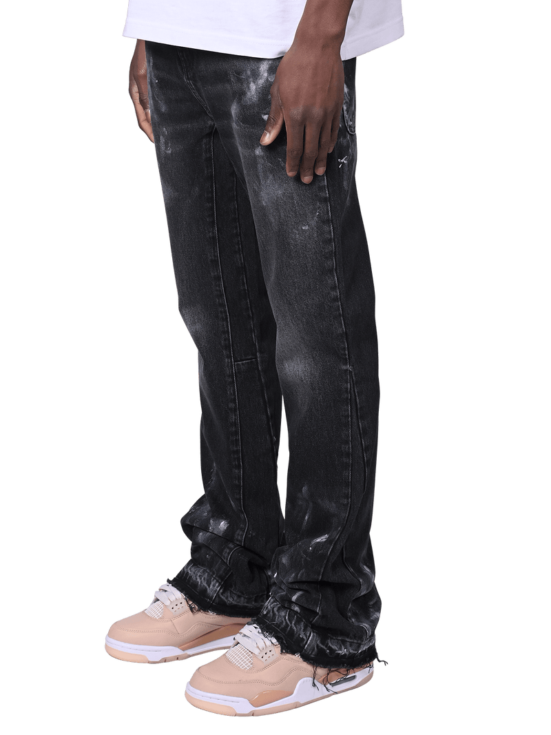 Flare Painters Denim - Black – Reputation Studios