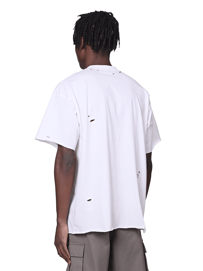 Ripped Oversized Tee - White