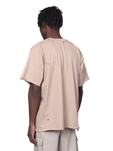 Ripped Oversized Tee - Sand