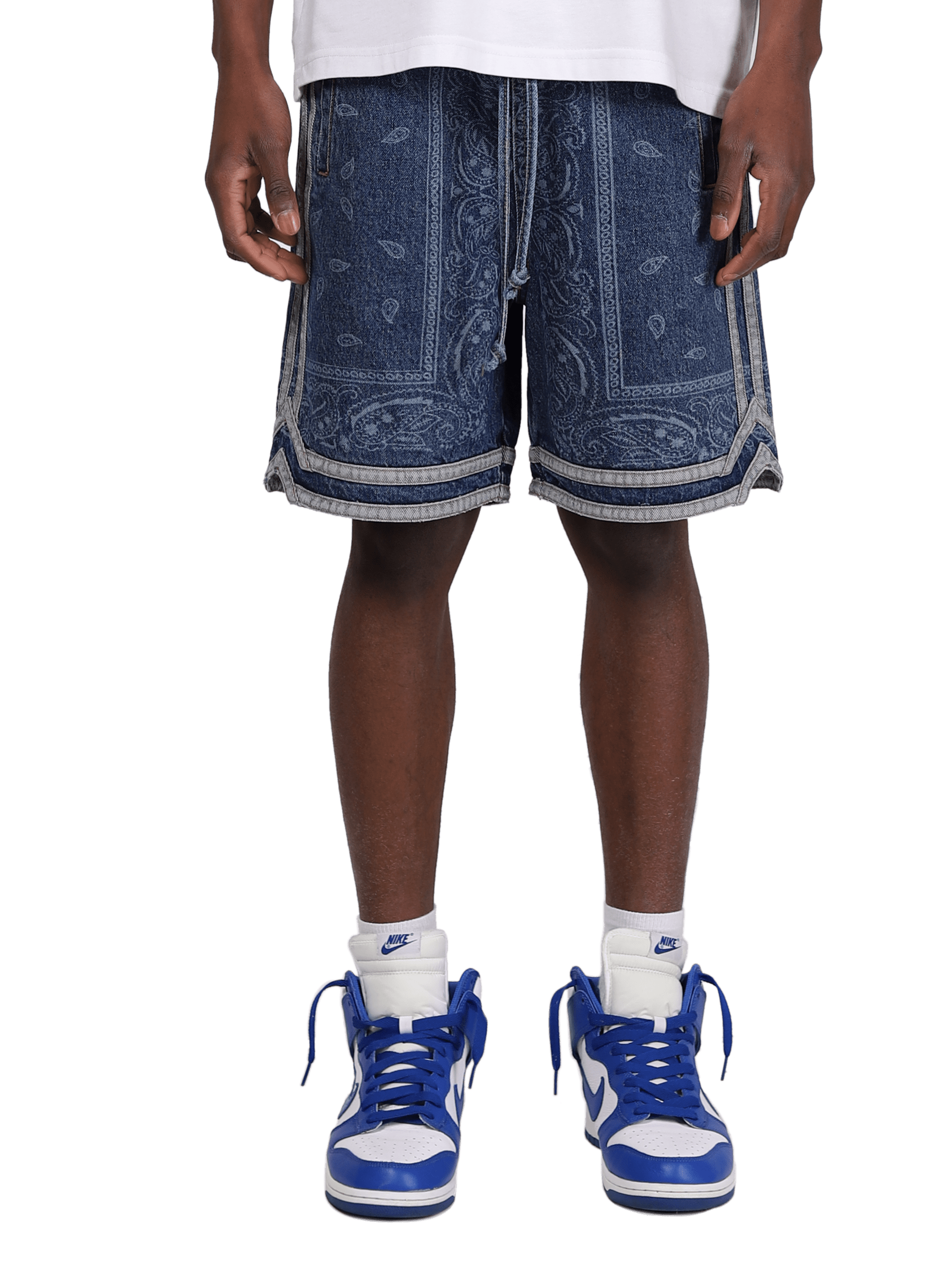 Basketball Denim Shorts - Vintage Blue