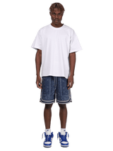 Basketball Denim Shorts - Vintage Blue
