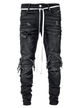 Biker Patch Denim - Black