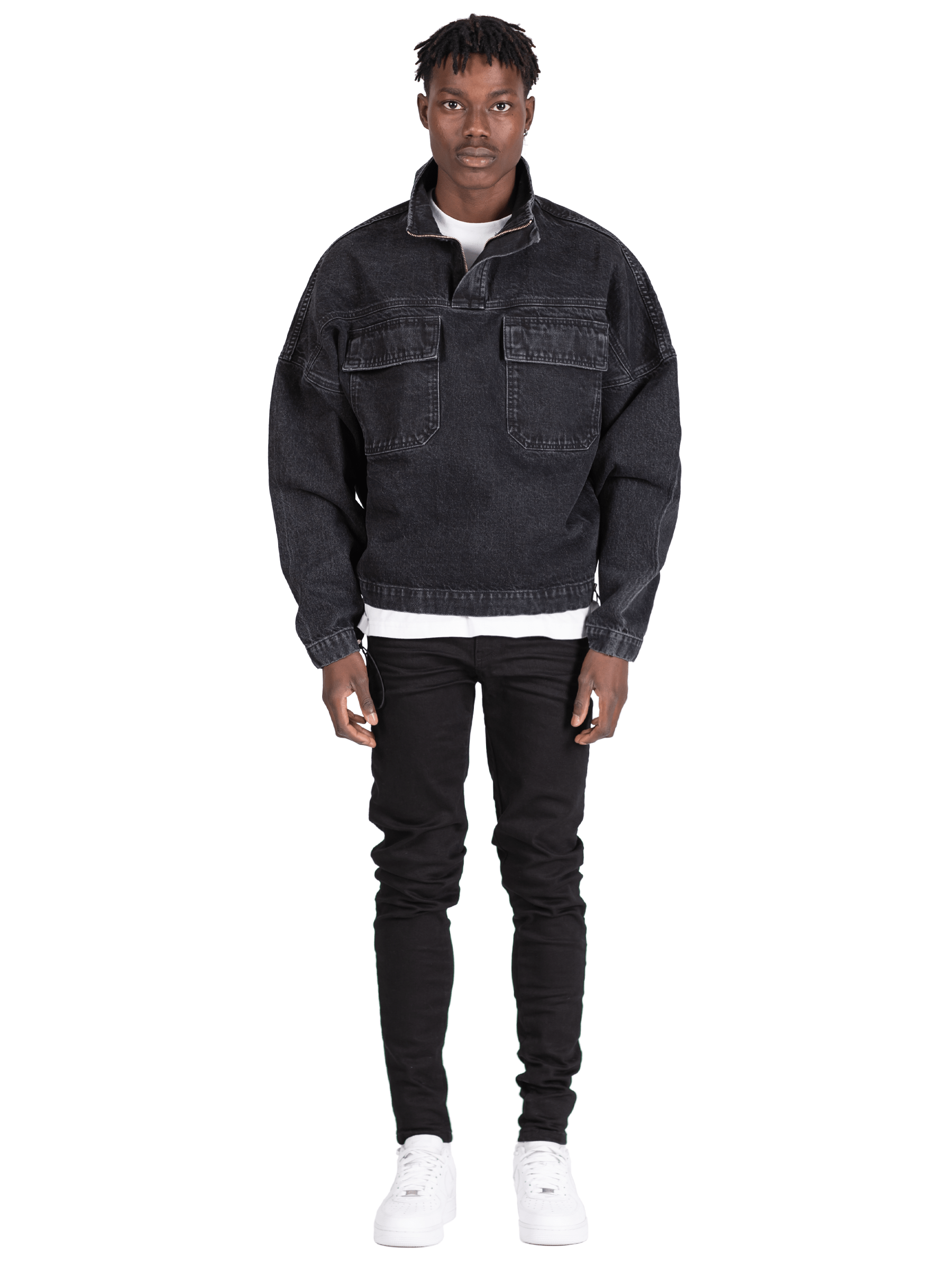 Denim Anorak - Black