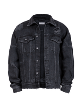 Oversized Denim Jacket - Black