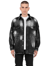Oversized Denim Shirt - Black