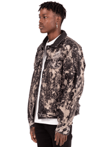 Oversized Denim Jacket - Splatter