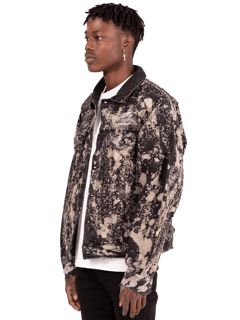 Oversized Denim Jacket - Splatter