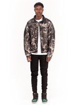 Oversized Denim Jacket - Splatter
