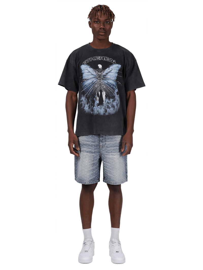 Bullet Hole Shorts - Light Stone