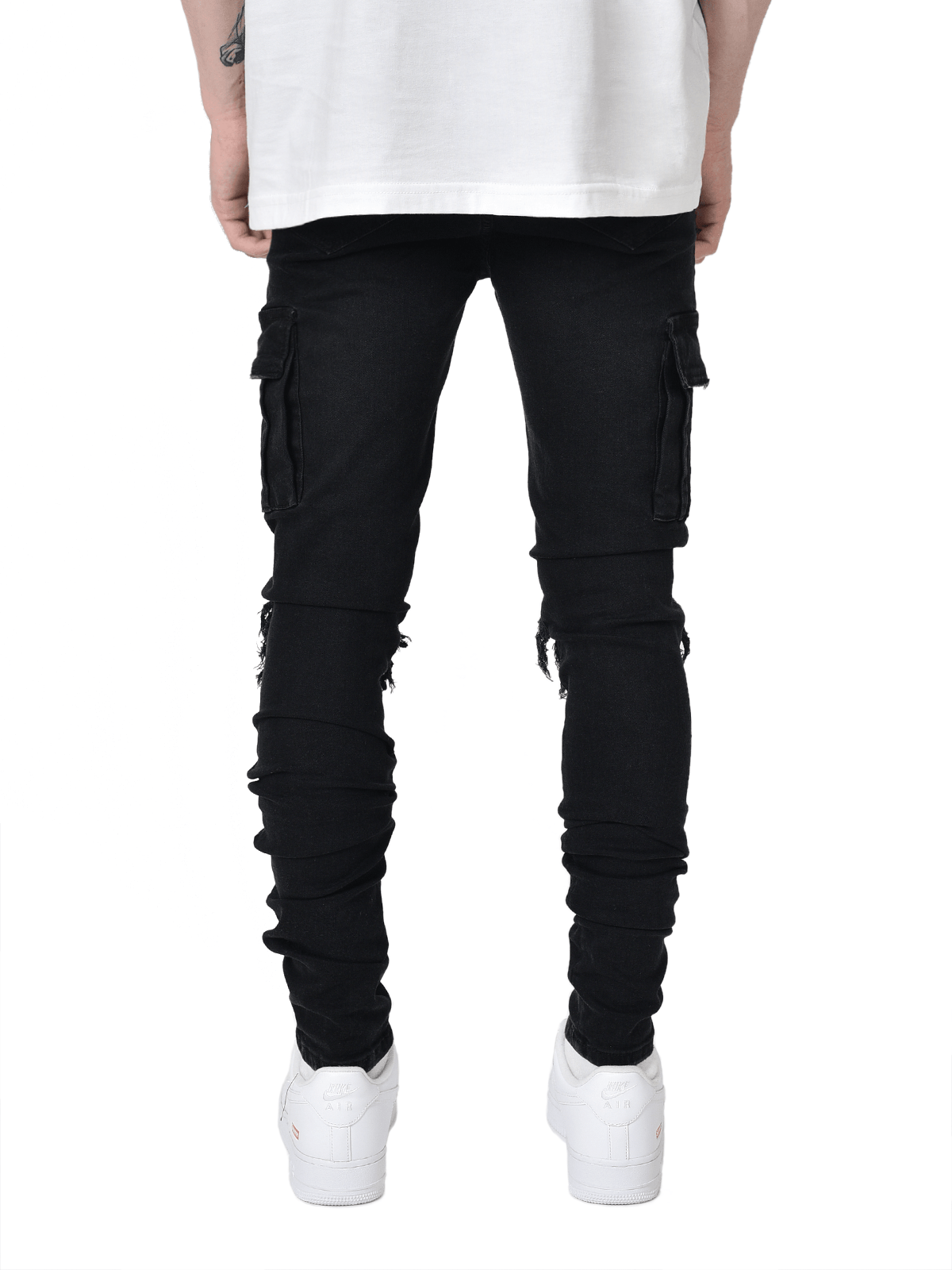 Cargo Denim Biker Patch