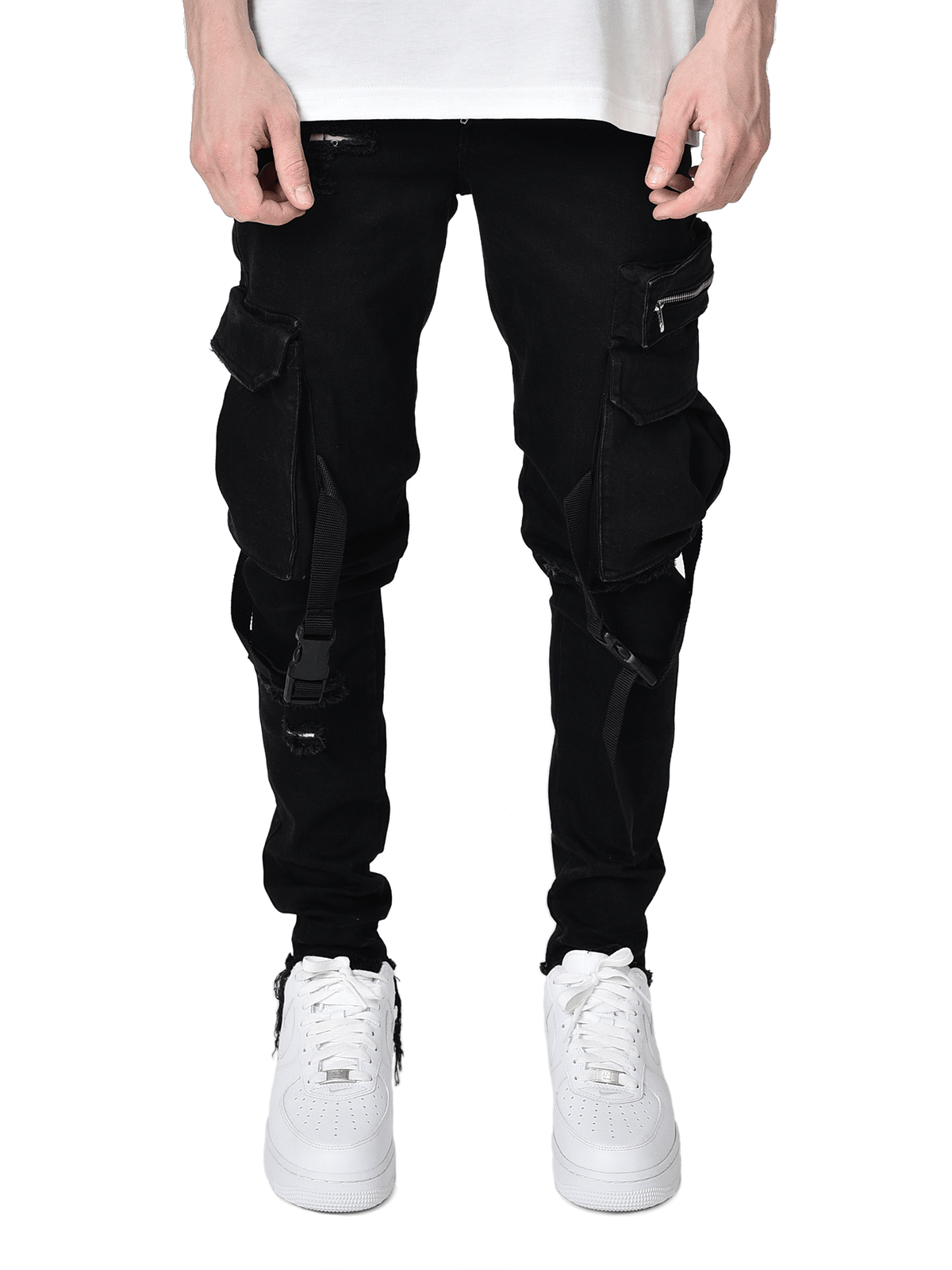 Cargo Denim Straps - Black