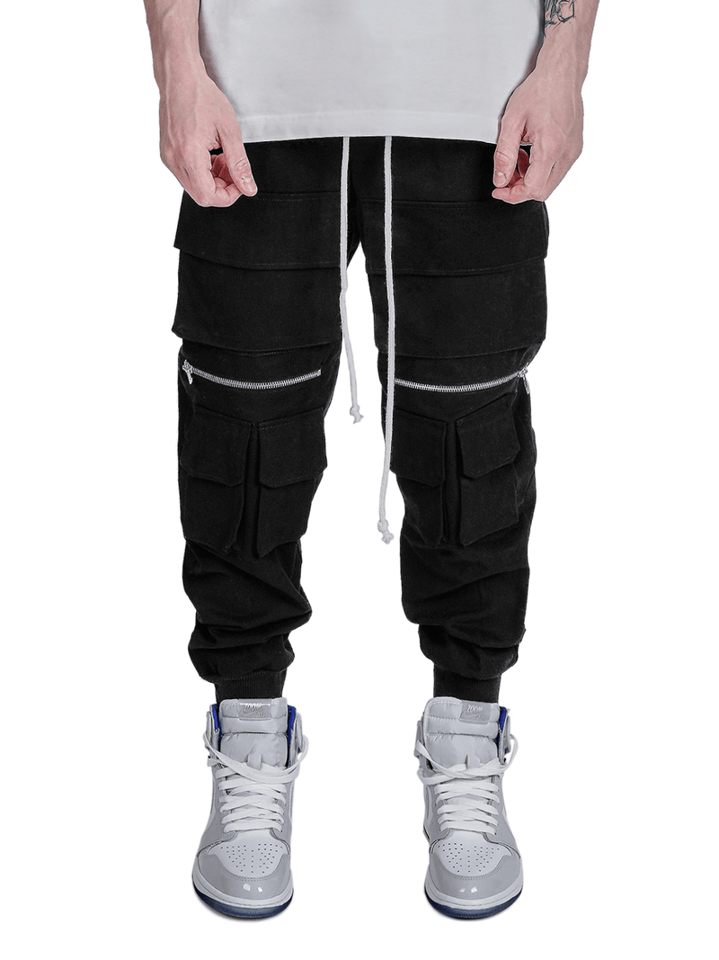 Cargo Knee Zipper Pants