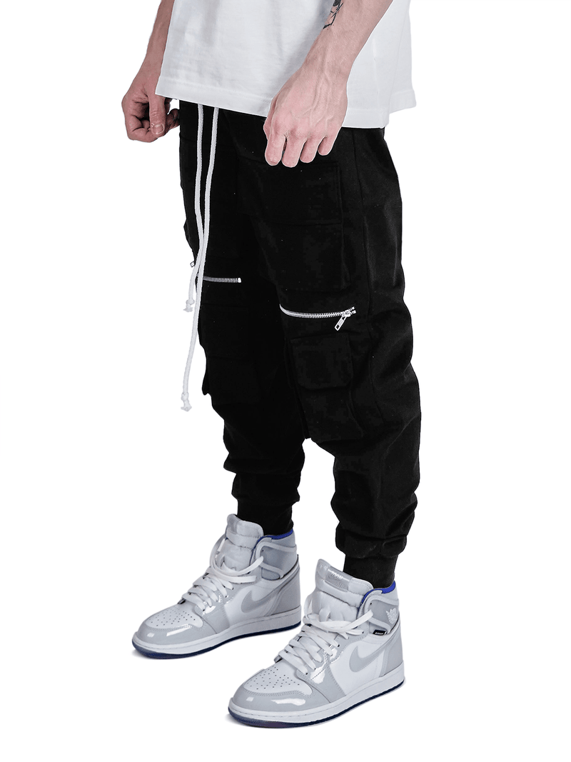 Cargo Knee Zipper Pants