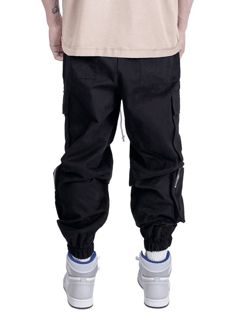 Cargo Pants - Two Tone Black