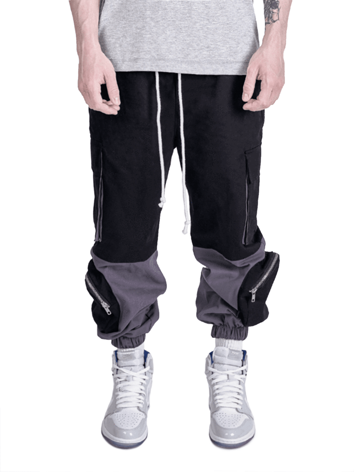 Cargo Pants - Two Tone Grey