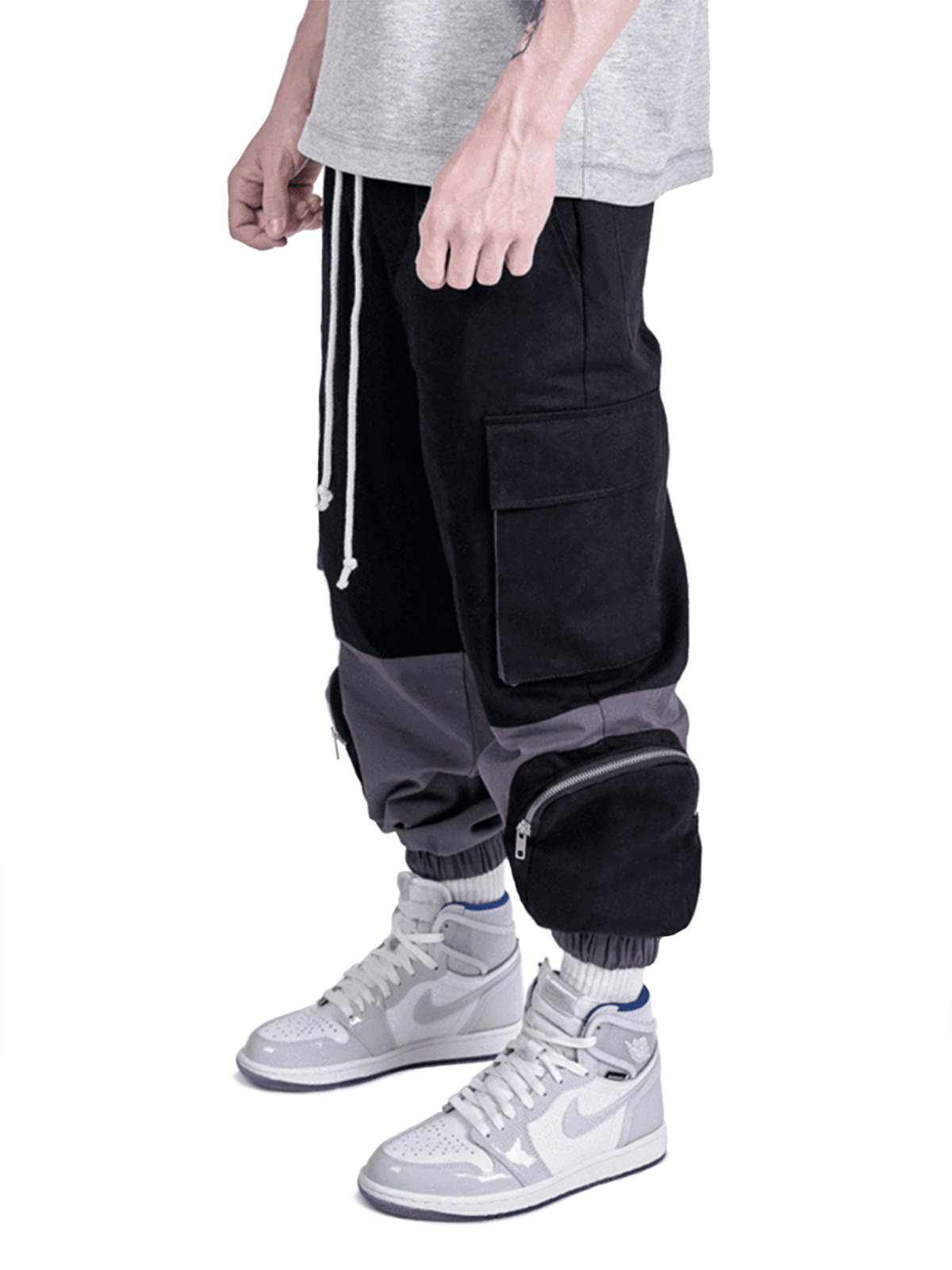 Cargo Pants - Two Tone Grey