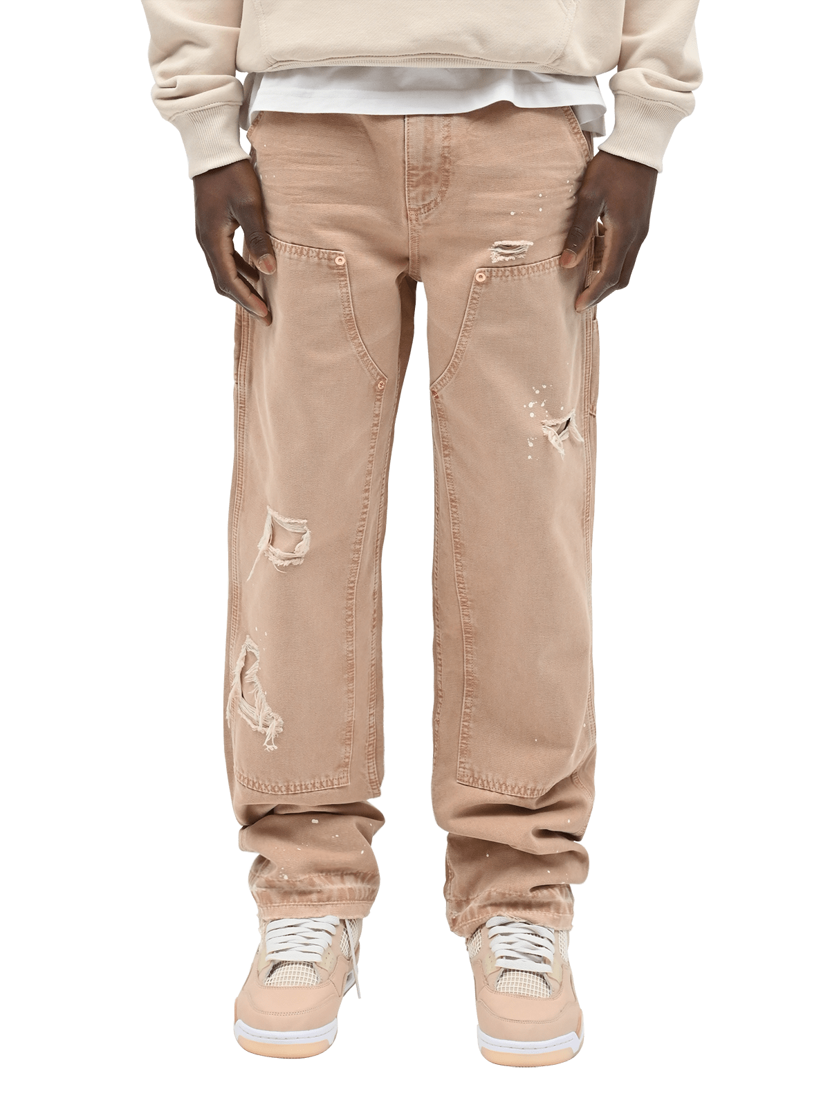 Carpenter Canvas Pants - Beige - Reputation Studios
