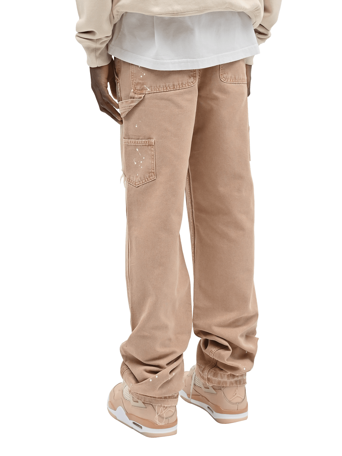 Carpenter Canvas Pants - Beige - Reputation Studios
