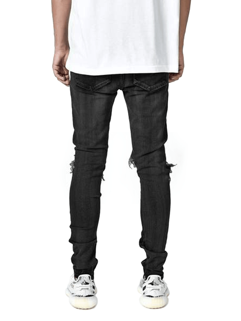 Checkered Denim - Black - Reputation Studios
