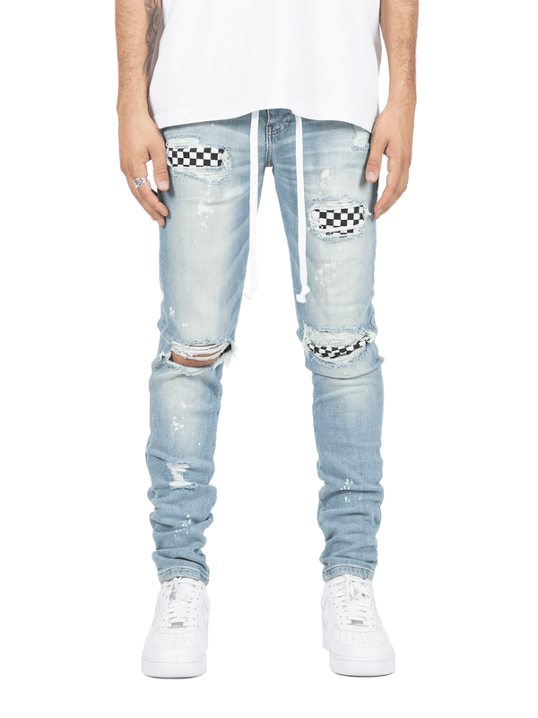Checkered Denim - Reputation Studios