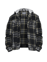 Flannel with Hood - Black
