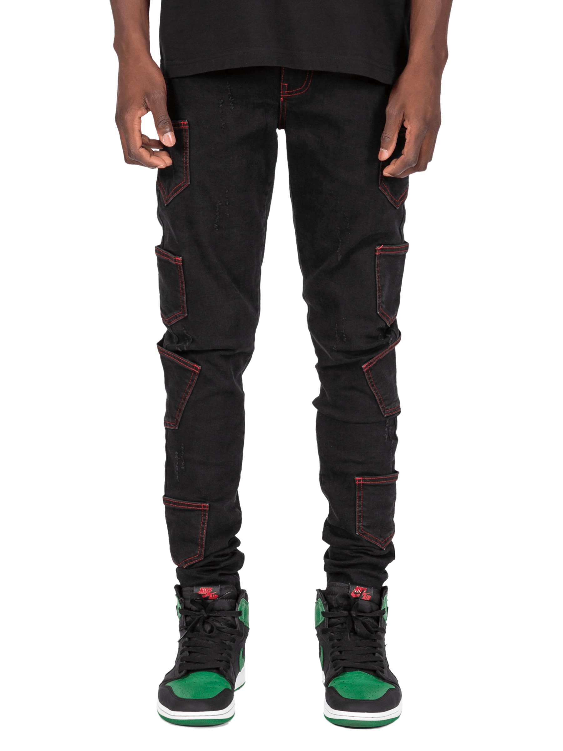 Contrast Stitch Denim