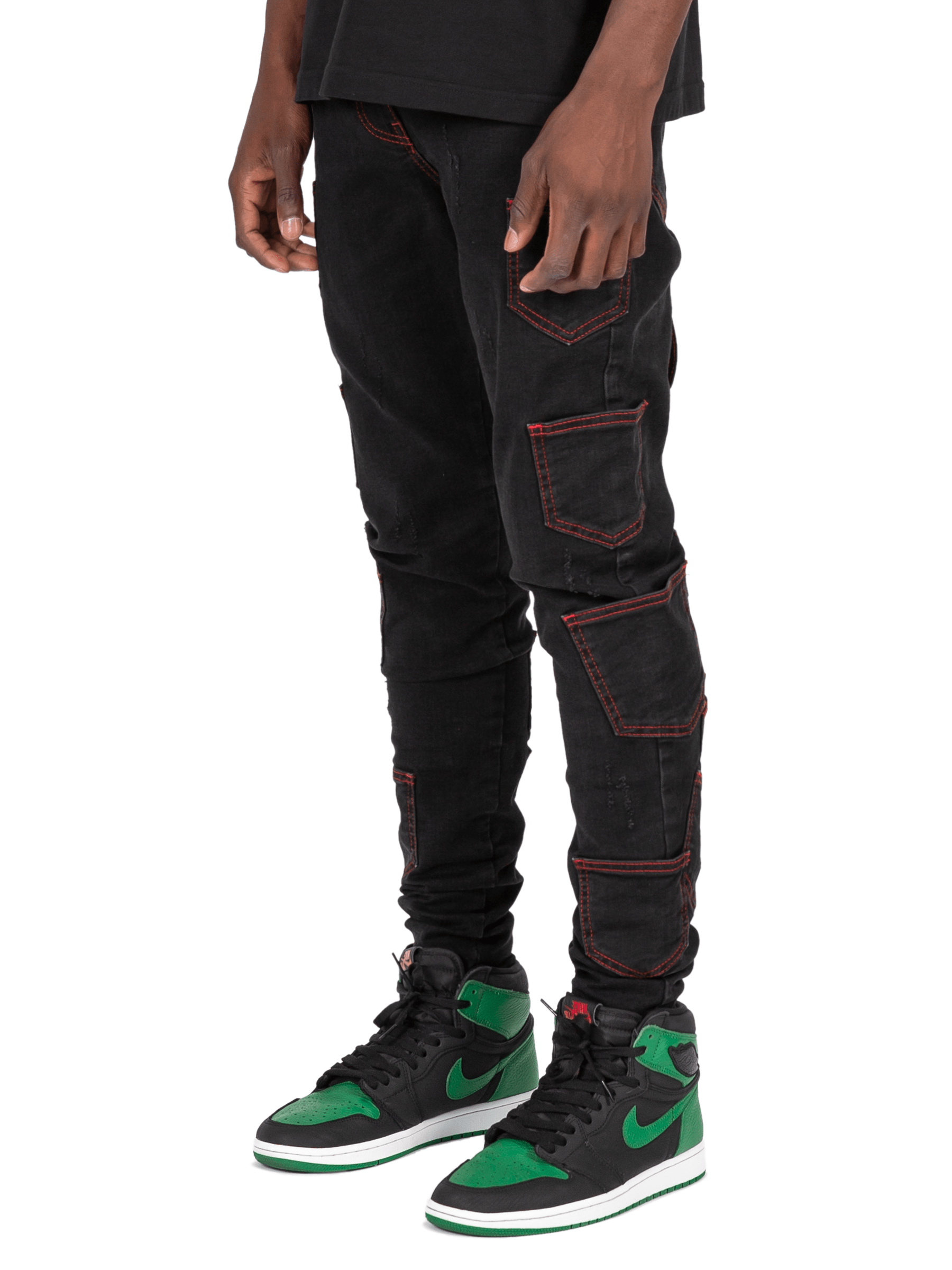 Contrast Stitch Denim