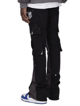 Flare Cargo Pants - Black