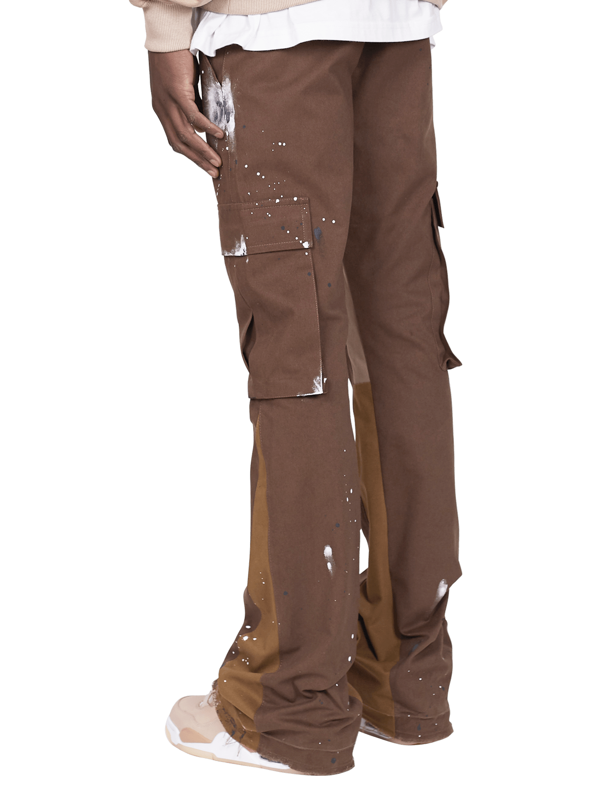 Flare Cargo Pants - Tobacco